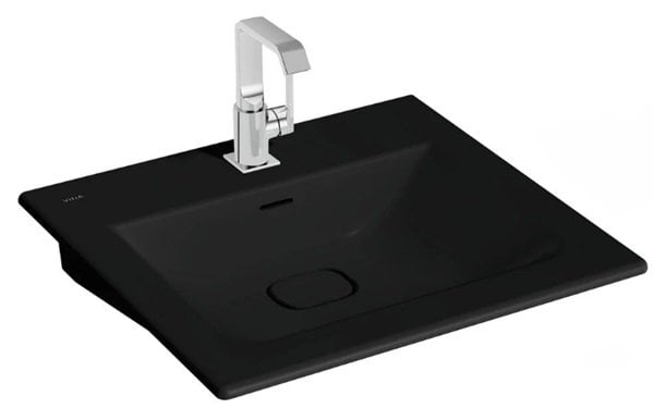 Vitra 7537B083-0001 Metropole Etajerli Lavabo 60 cm Mat Siyah.